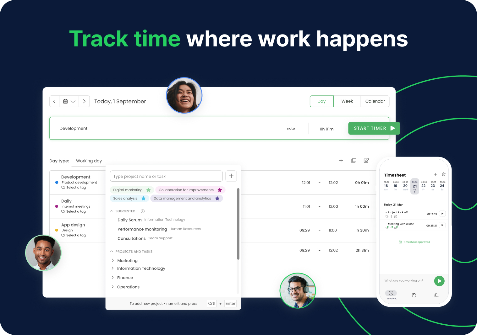 timecamp provides multitude of time management features for eliminating micromanagement